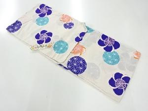 未使用品　手毬に花模様浴衣